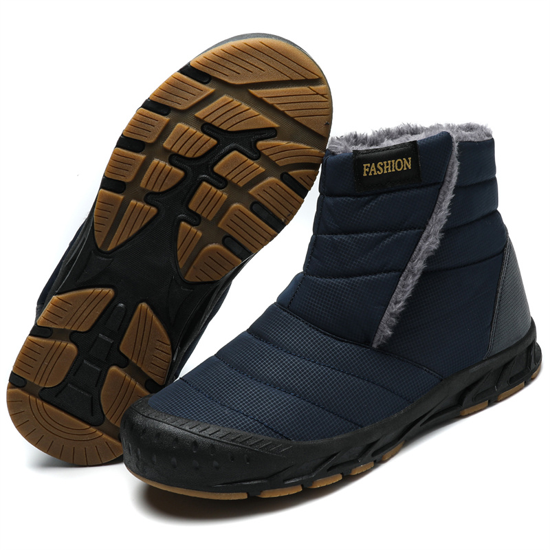 Men's Comfortable Waterproof Warm Orthopedic Winter Snow Boots Casual Ankle Shoes