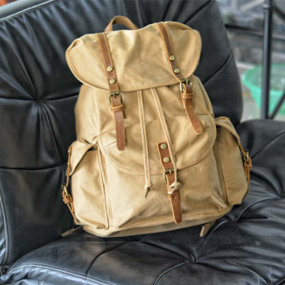 Military Canvas Backpack | FLORENZ