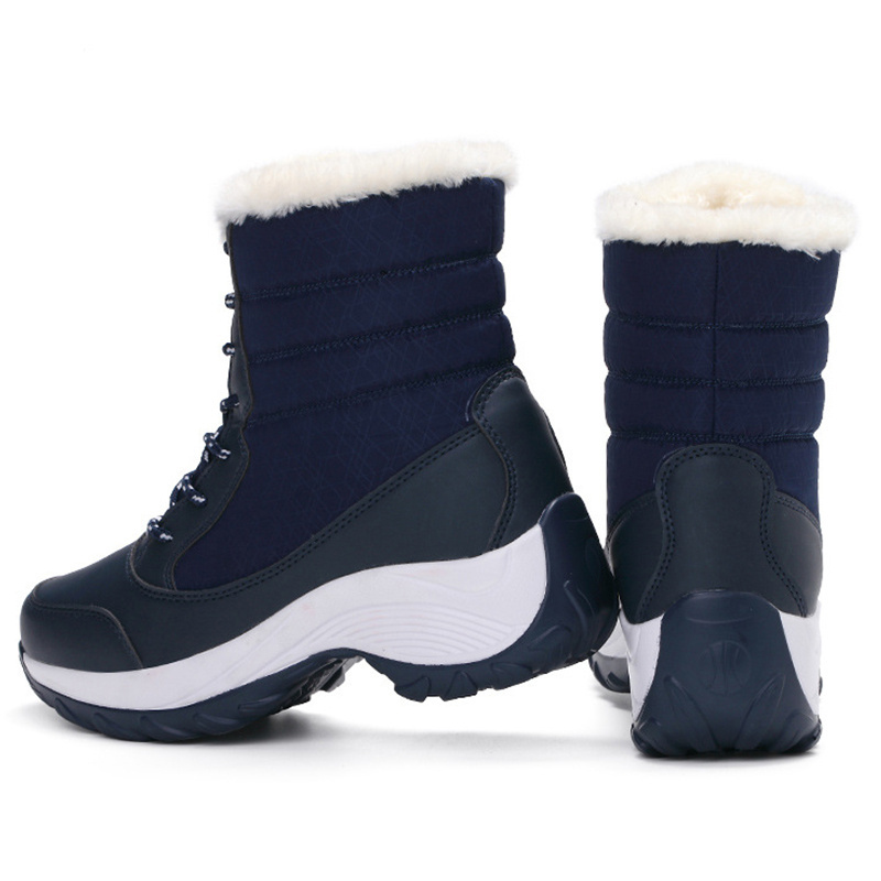 🔥Last Day Promotion 50% OFF - Women's Comfortable And Warm Genuine Leather Wool Snow Boots