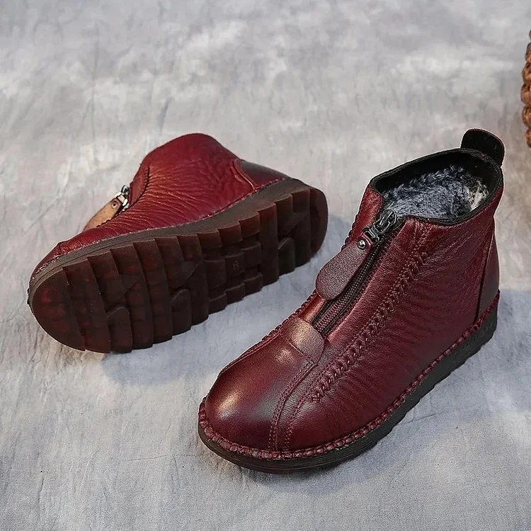 HOT🔥Last Day Promotion 50% OFF - Women's Genuine Leather Non-Slip Ankle Boots