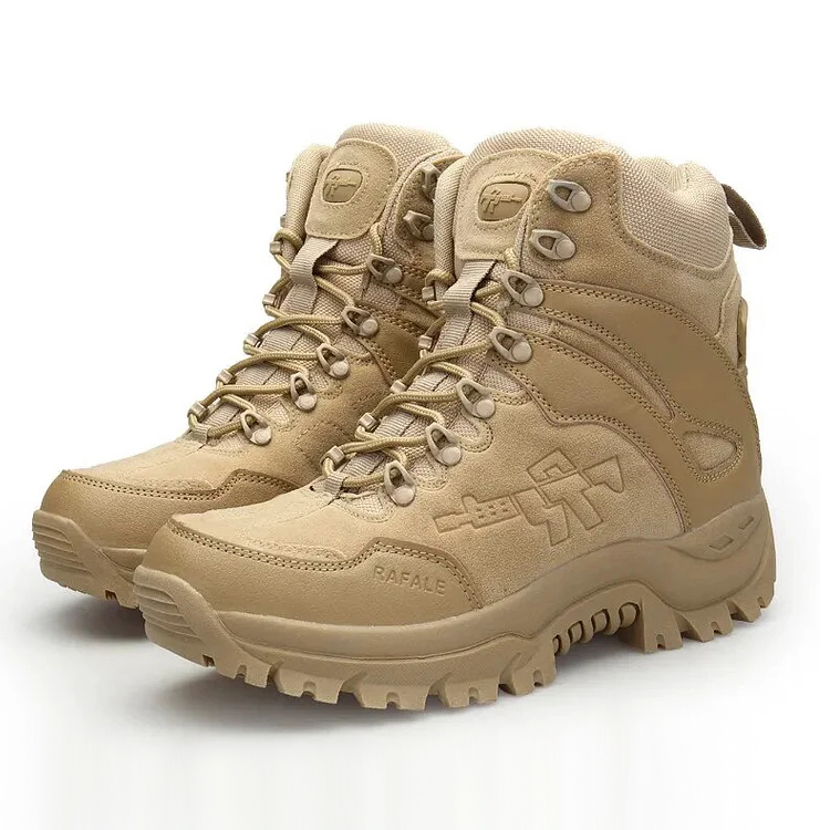 Men's Orthopedic Support Waterproof Combat Boots Lightweight Non-Slip Anti-Puncture Work Boots (Durability Upgrade)