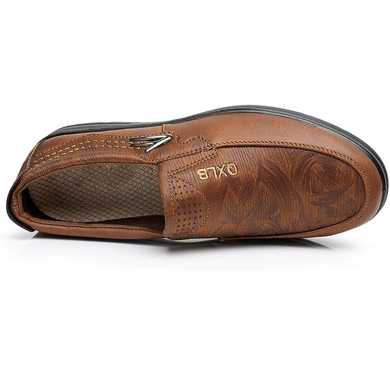 (⏰Last day 40% OFF🔥)Men's Genuine Leather Breathable Lightweight  Slip-On Orthopedic Walking Shoes