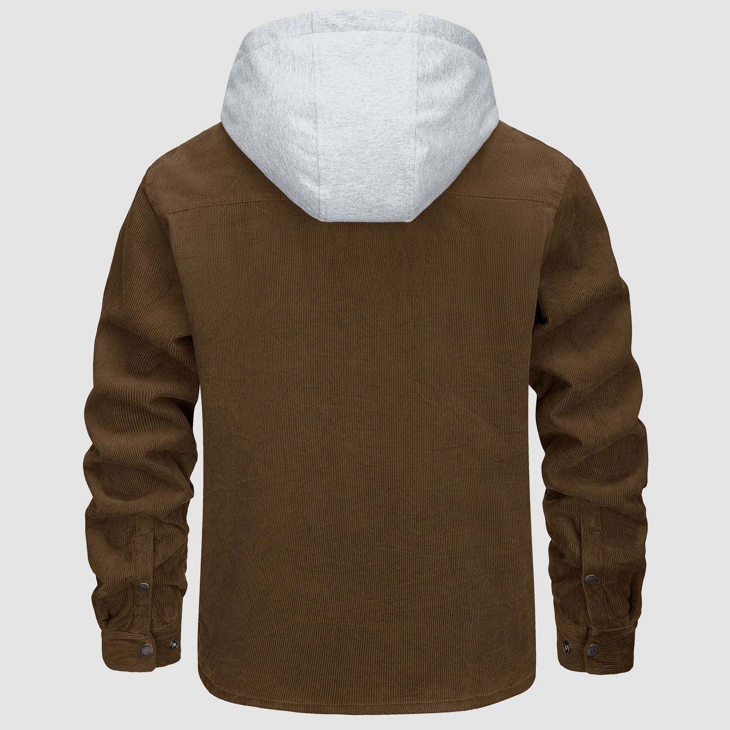 Men's Lightweight Hooded Corduroy Jacket for Casual Fall Wear
