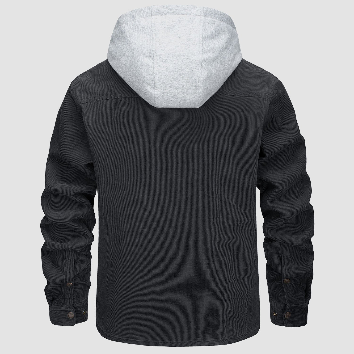 Men's Lightweight Hooded Corduroy Jacket for Casual Fall Wear