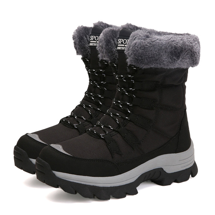 Dallader Women's Plush Lining Warm Waterproof  High Cut Thickened Snow Boots