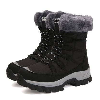 Dallader Women's Plush Lining Warm Waterproof  High Cut Thickened Snow Boots