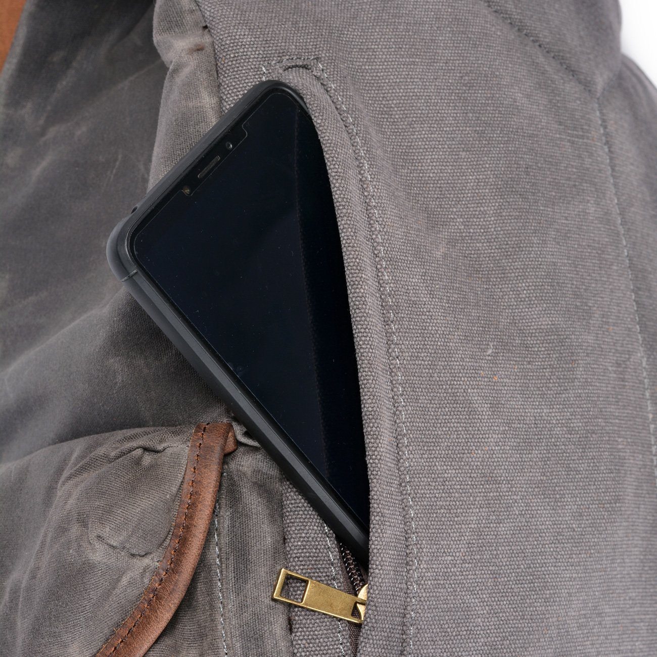 Canvas Leather Backpack | ROME