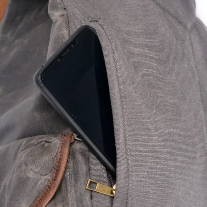 Canvas Leather Backpack | ROME