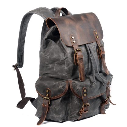 Canvas Leather Backpack | ROME