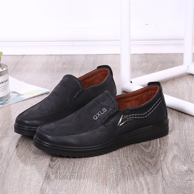 (⏰Last day 40% OFF🔥)Men's Genuine Leather Breathable Lightweight  Slip-On Orthopedic Walking Shoes