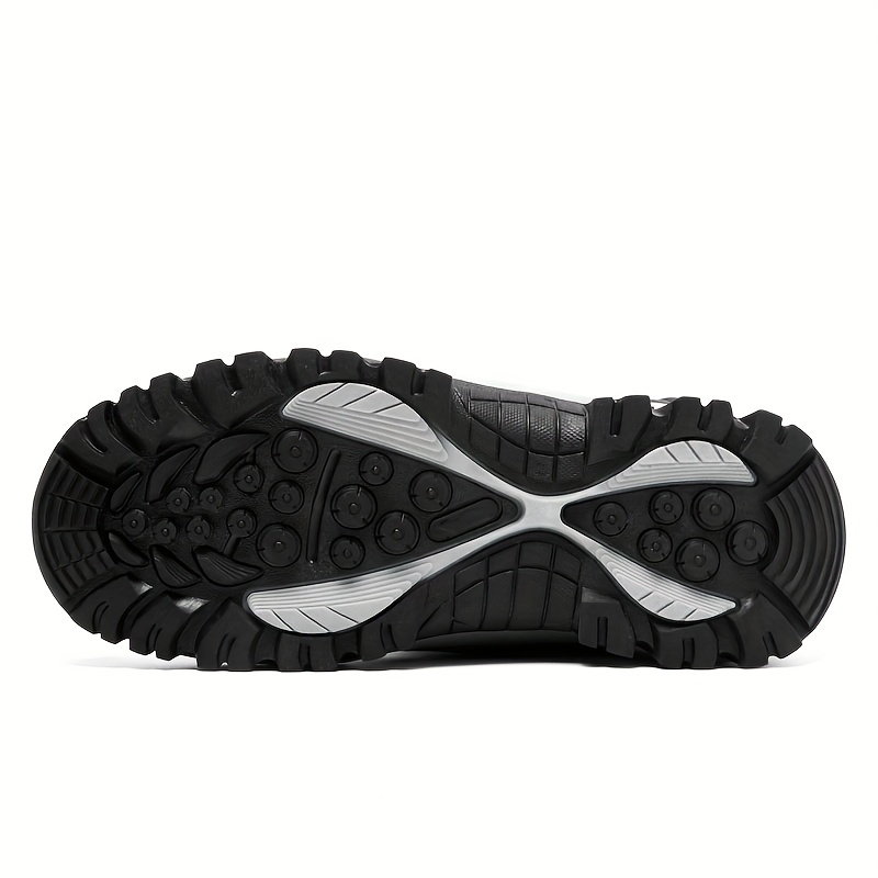 Men's High Top Snow Boots Warm Fleece Waterproof Non-Slip Hiking Boots Work Boots