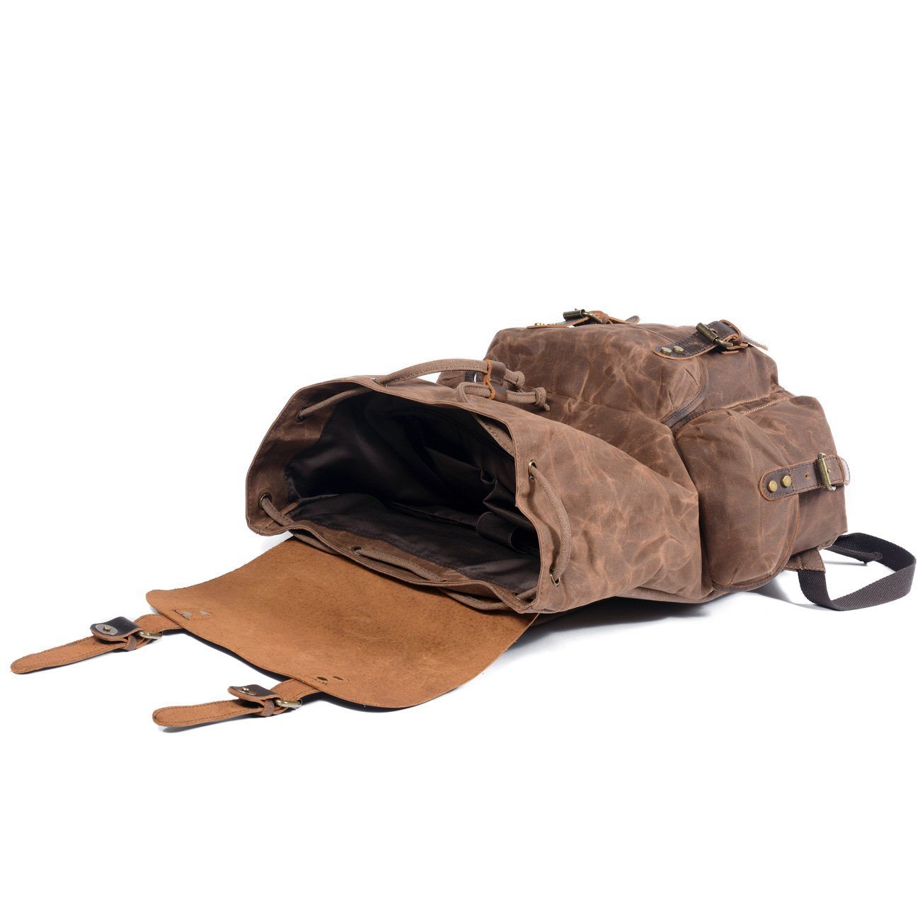 Canvas Leather Backpack | ROME