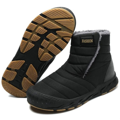 Men's Comfortable Waterproof Warm Orthopedic Winter Snow Boots Casual Ankle Shoes
