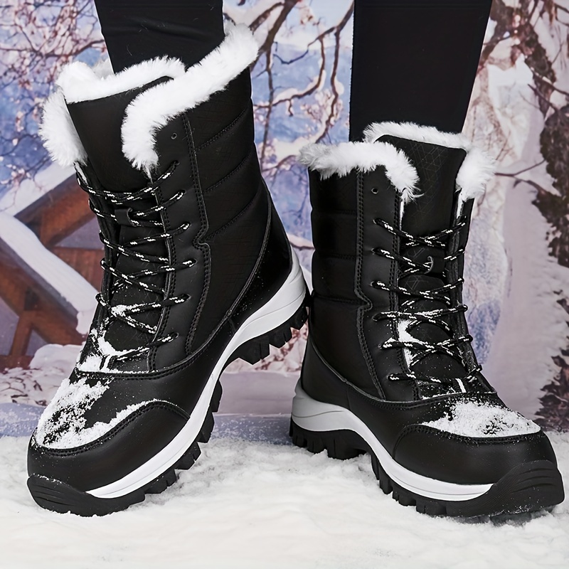 🔥Last Day Promotion 50% OFF - Women's Comfortable And Warm Genuine Leather Wool Snow Boots