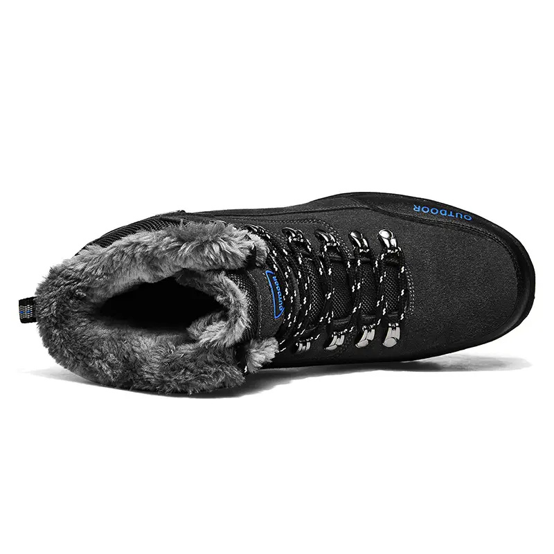 Men's Comfortable and Warm Wool Lined Hiking Shoes