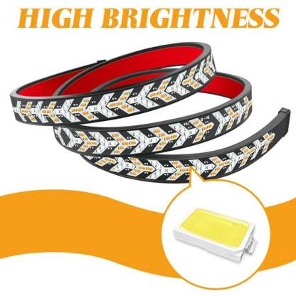 60-Inch LED Tailgate Light Bar Strip | Triple Row Truck Brake Turn Signal Reverse Lights