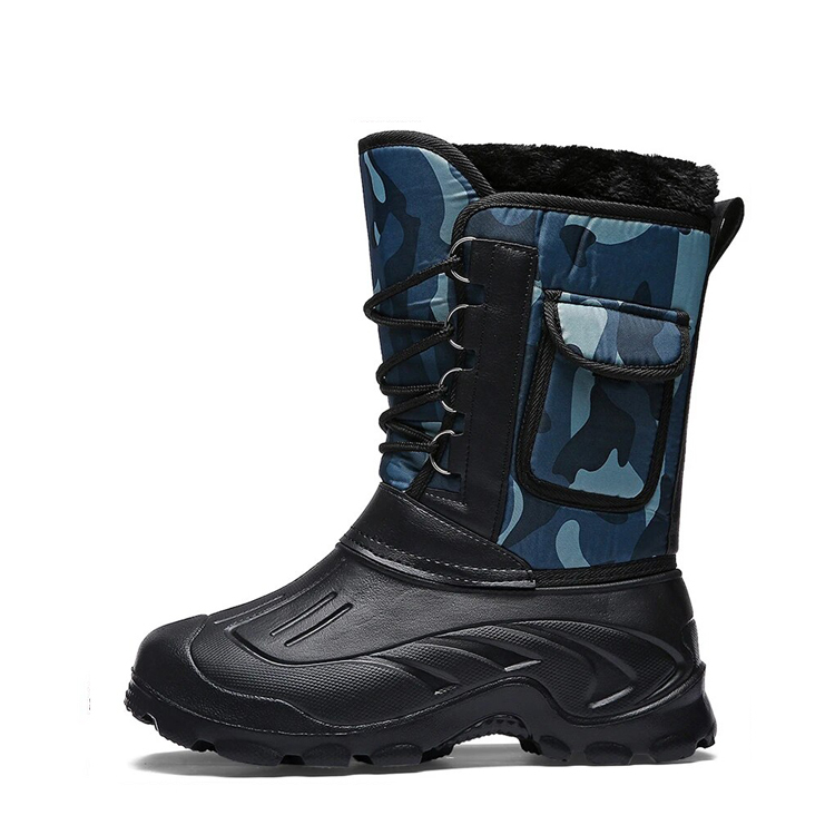 Men's Warm Winter Boots Waterproof Non-Slip Fishing Boots Work Boots (Insulation Rating: -40°F)