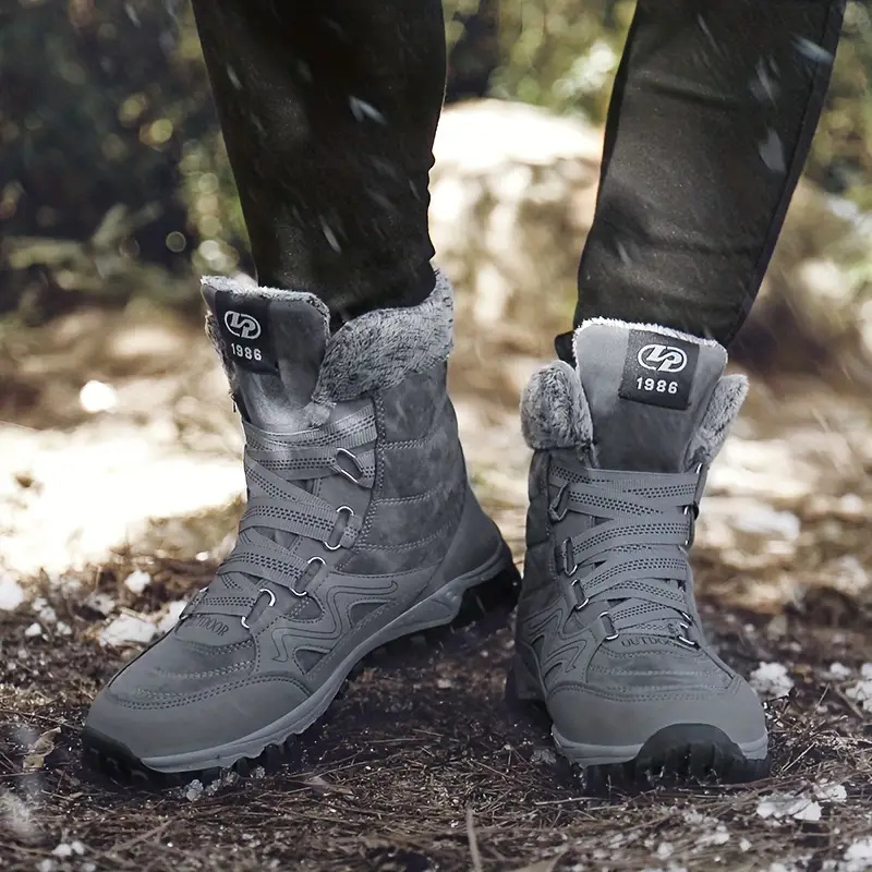 🔥HOT SALE-Men’s Keep Warm Waterproof Orthopedic Snow Boots Hiking Boots