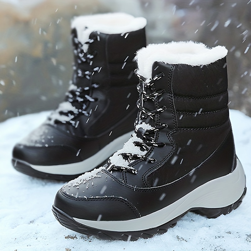 🔥Last Day Promotion 50% OFF - Women's Comfortable And Warm Genuine Leather Wool Snow Boots