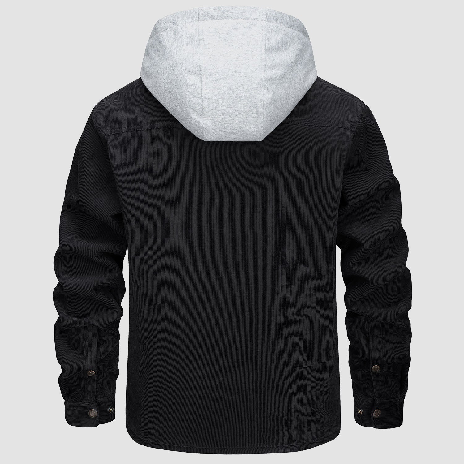 Men's Lightweight Hooded Corduroy Jacket for Casual Fall Wear