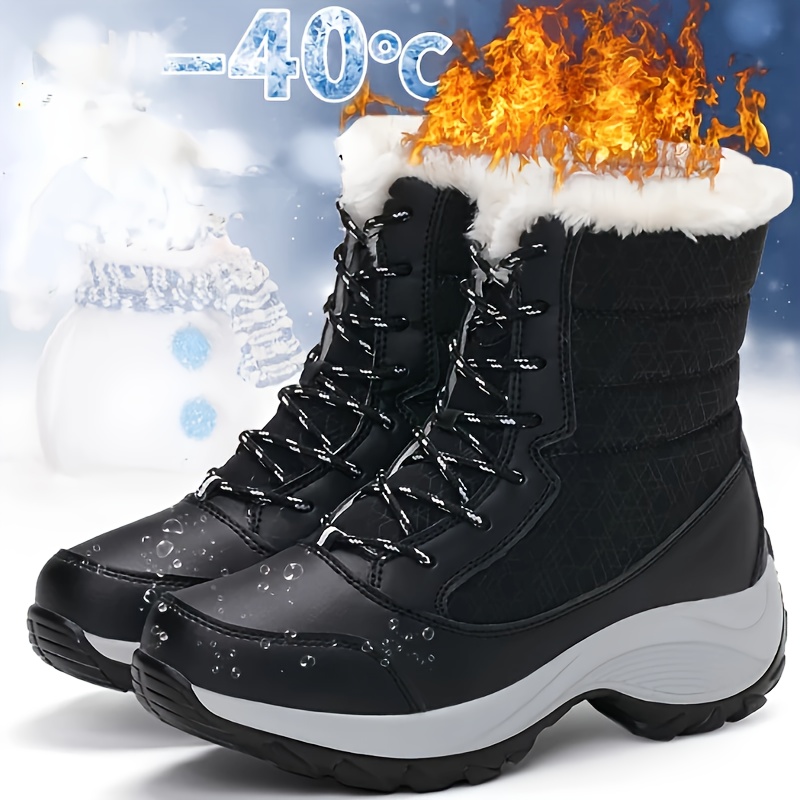 🔥Last Day Promotion 50% OFF - Women's Comfortable And Warm Genuine Leather Wool Snow Boots
