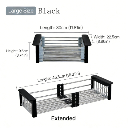 Extend kitchen sink drain basket