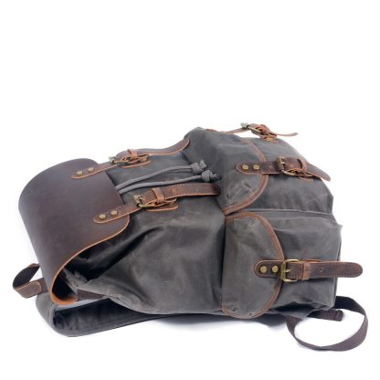 Canvas Leather Backpack | ROME