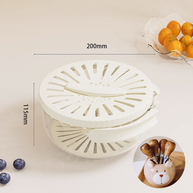 2-in-1 Draining and Preservation Basket: Simplify Washing & Storing