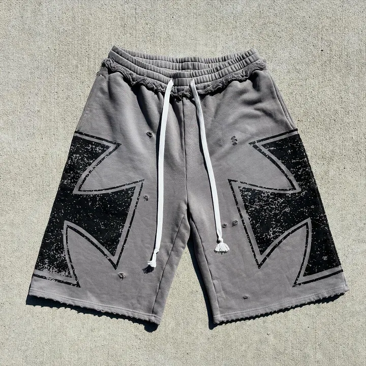Retro Casual Mid-Length Shorts