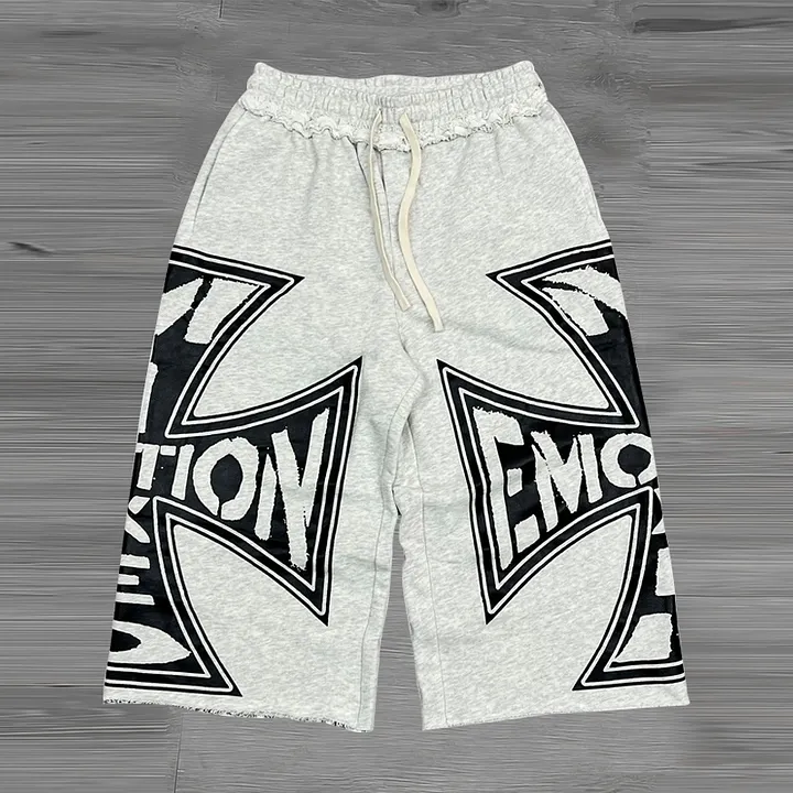 Retro Casual Mid-Length Shorts