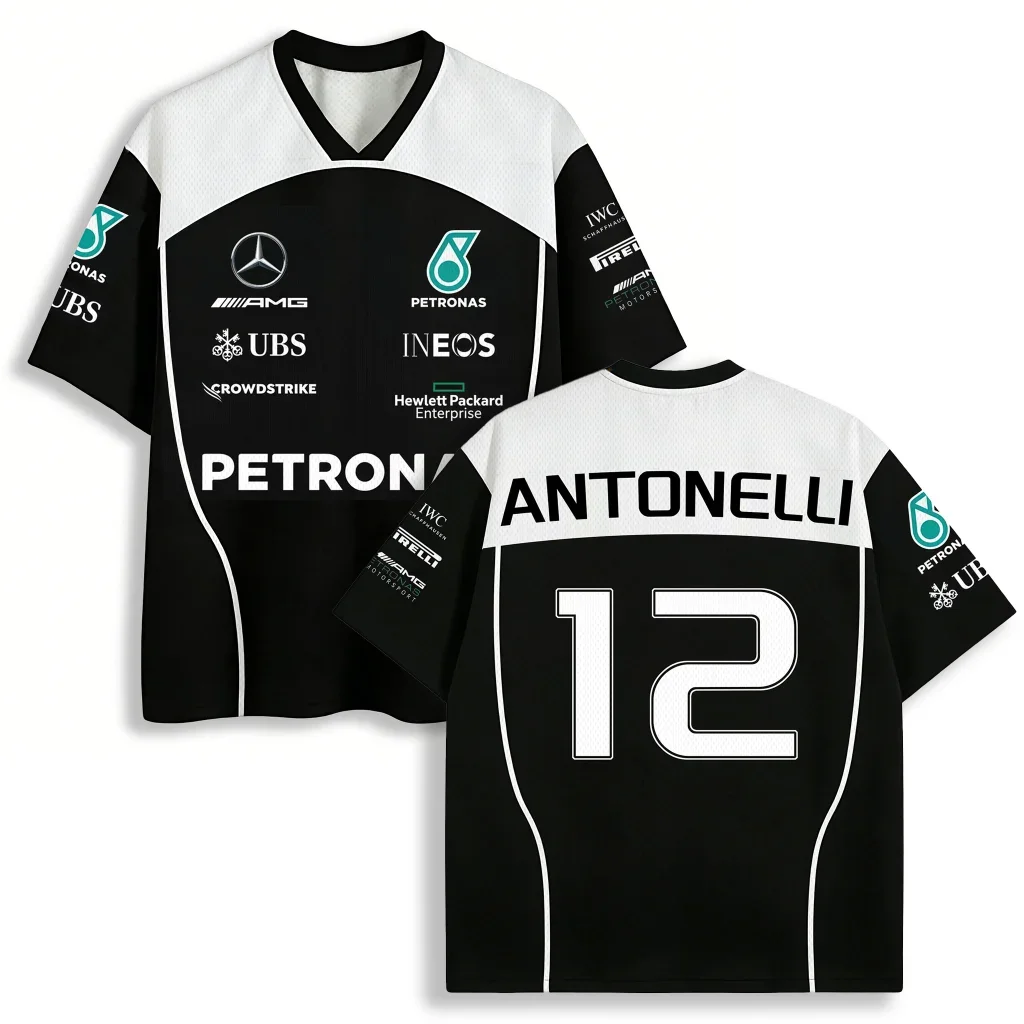 2026 Mercedes F1 Kimi Antonelli 12 Mesh Jersey