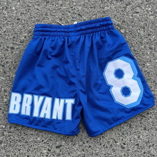 Patch casual mesh shorts