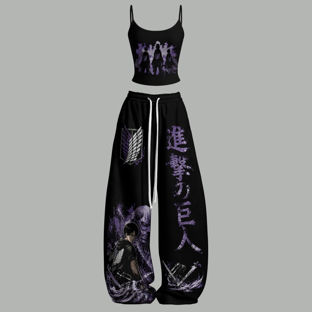 One Piece Top & Elasticated Trousers Two-Piece Set