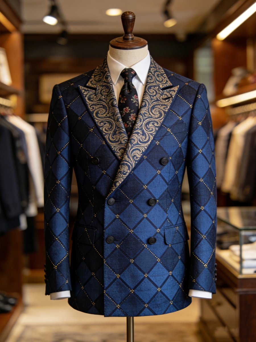 Men's Luxury Business Blazers Jacket Suits