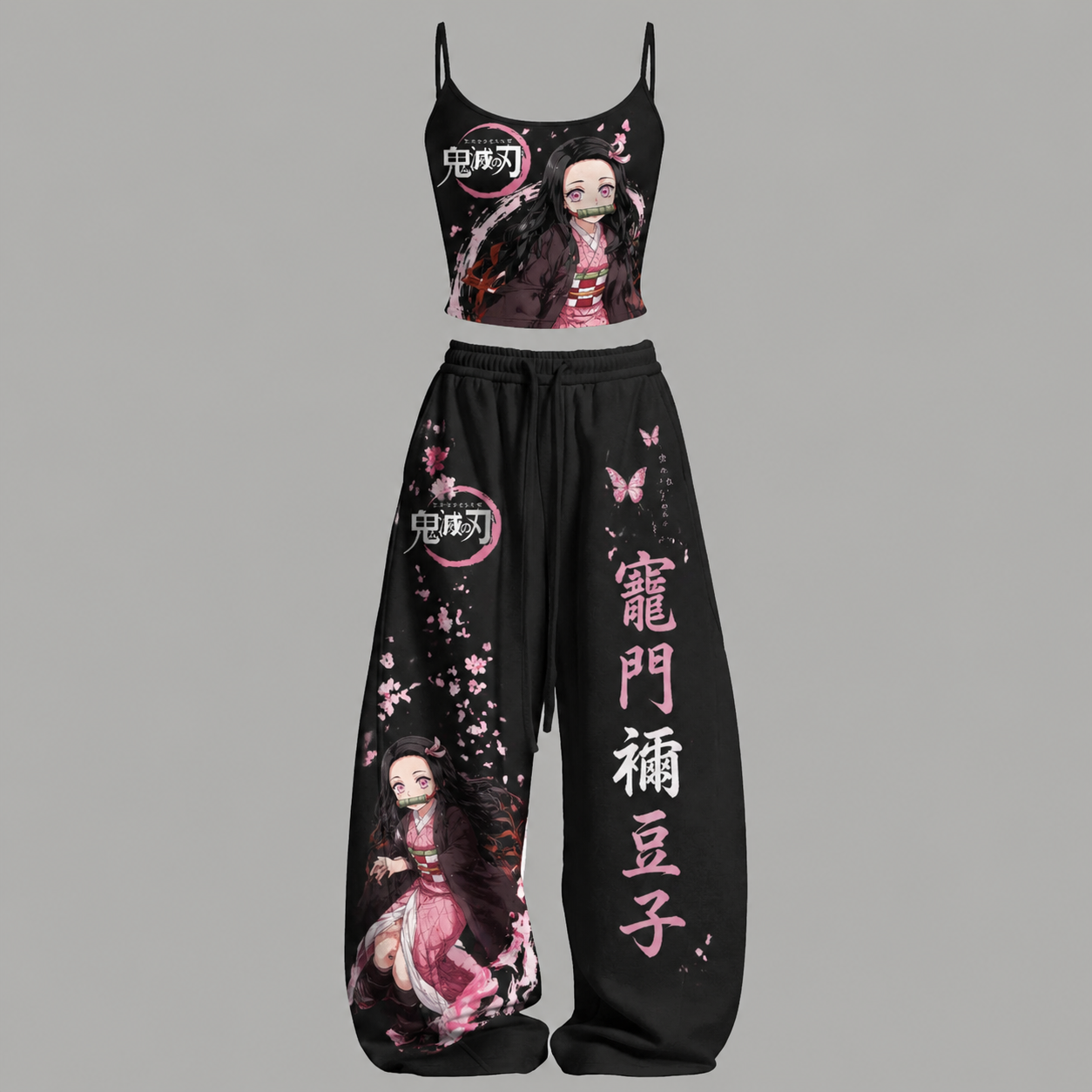 One Piece Top & Elasticated Trousers Two-Piece Set
