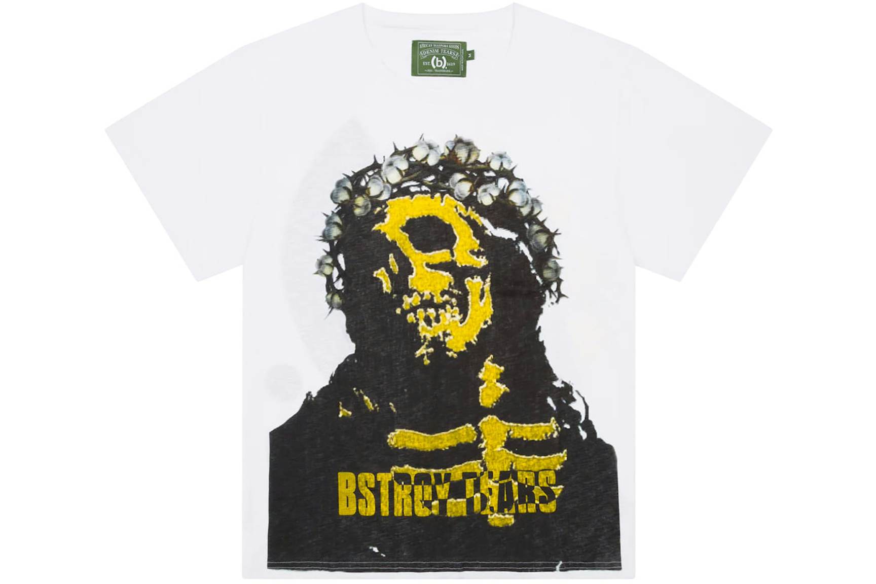 Denim Tears Classic 100%Cotton Tee T-Shirt Unisex Fit Washed