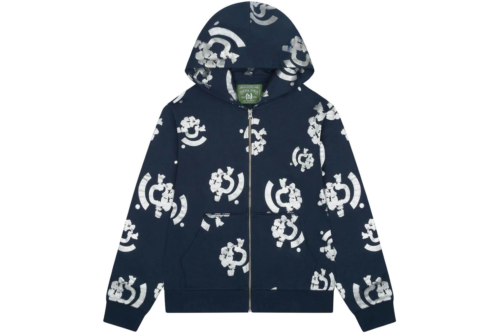 Denim Tears Hoodie Unisex Fit Washed