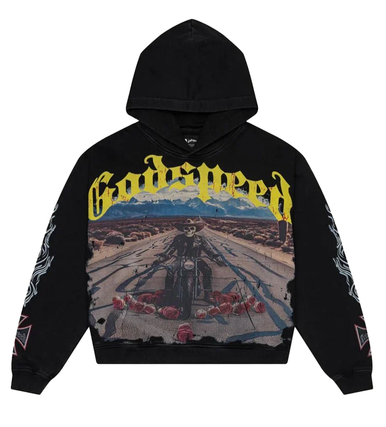 Godspeed Hoodie Unisex Fit Washed