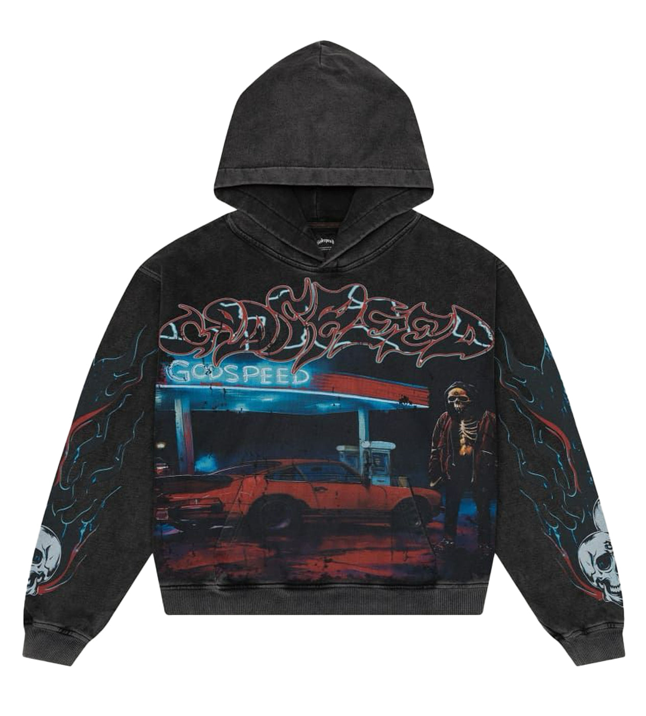 Godspeed Hoodie Unisex Fit Washed