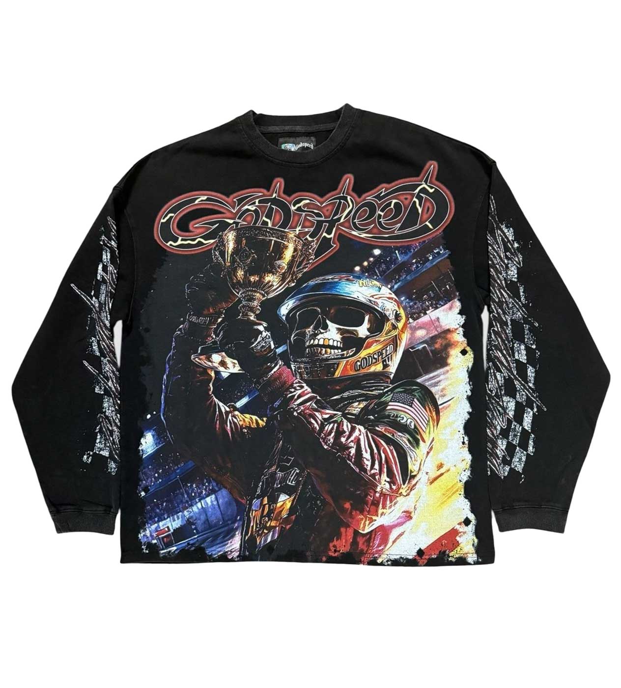 Godspeed Hoodie Unisex Fit Washed