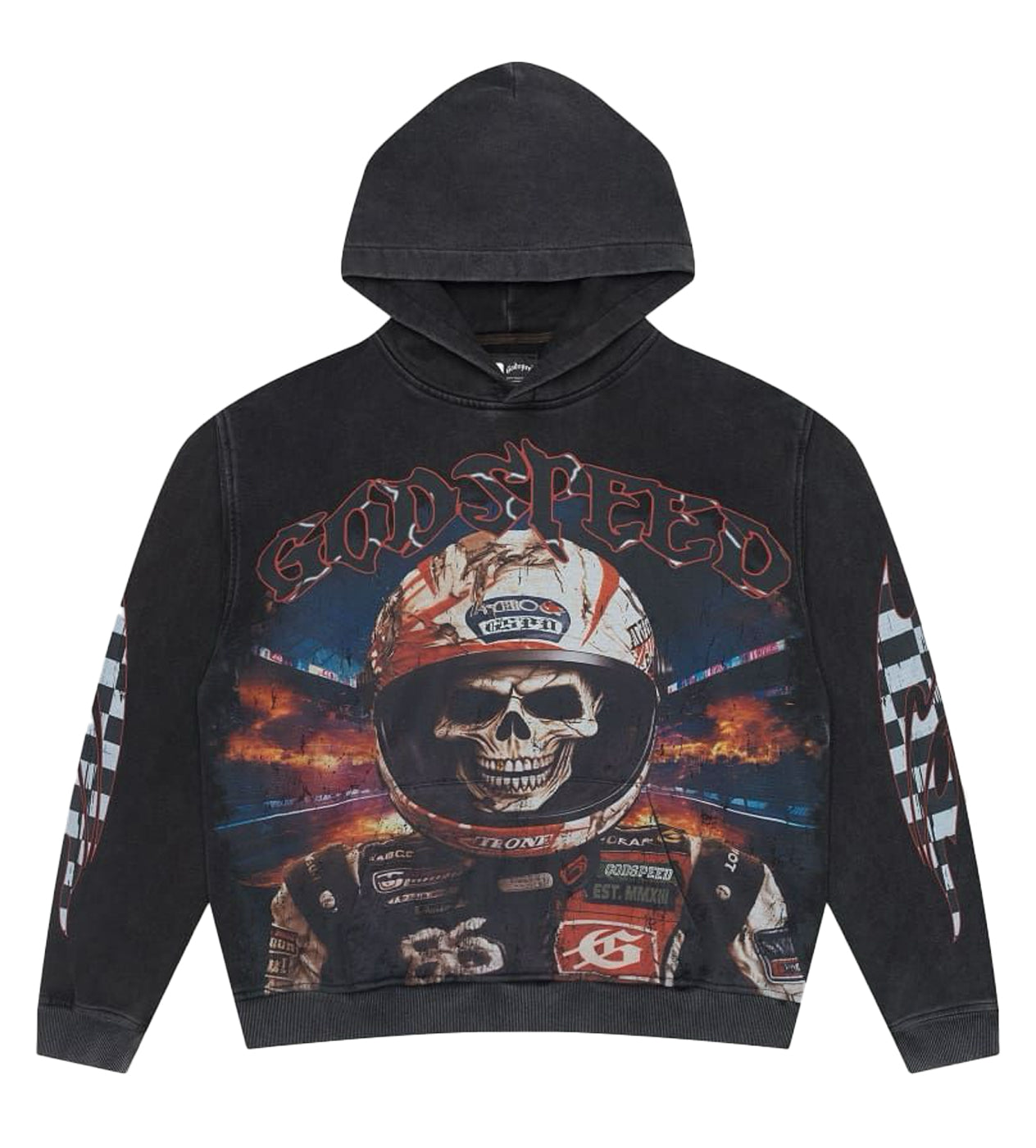 Godspeed Hoodie Unisex Fit Washed