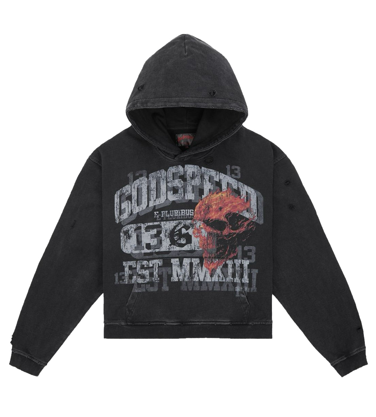 Godspeed Hoodie Unisex Fit Washed
