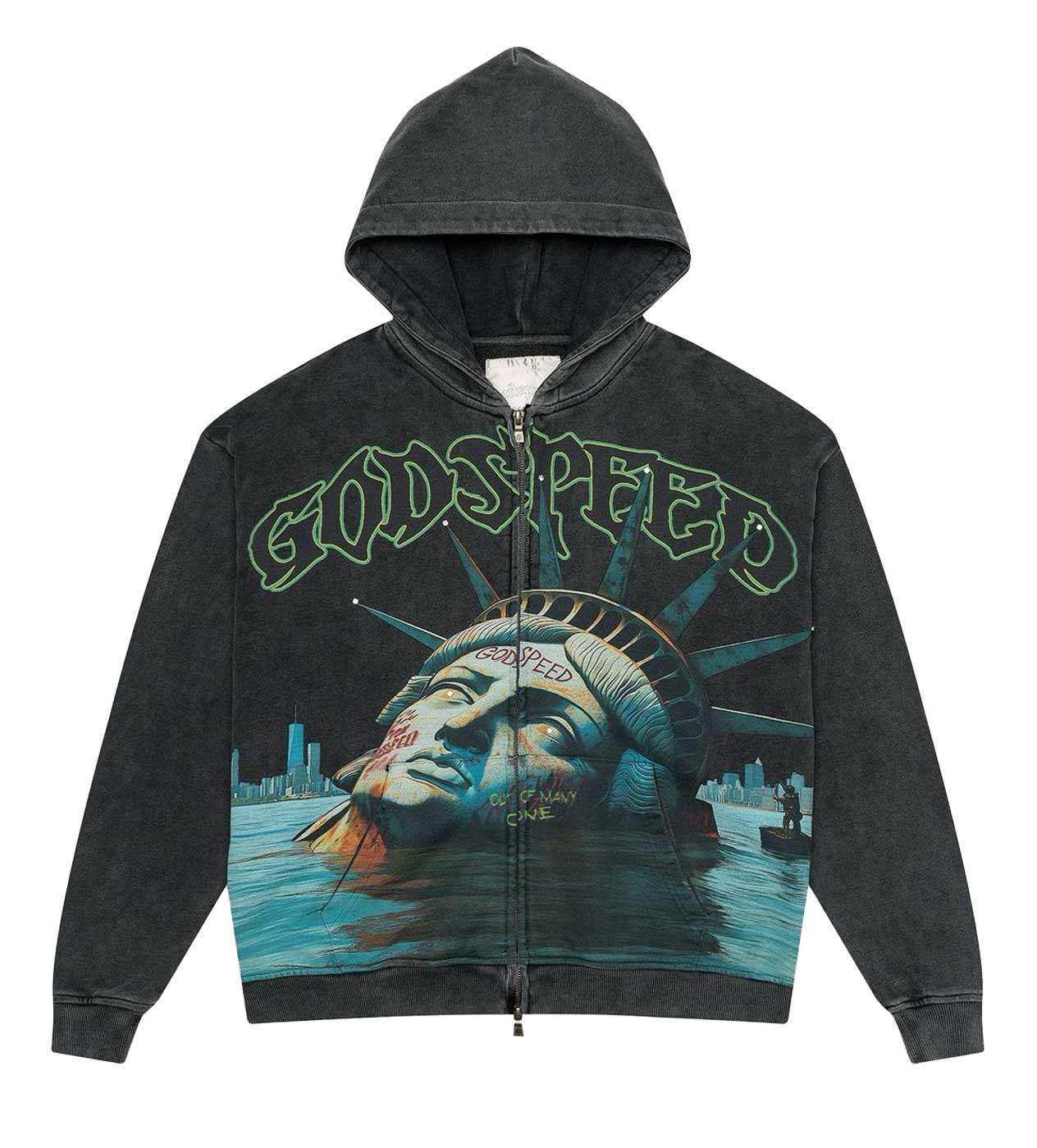 Godspeed Hoodie Unisex Fit Washed