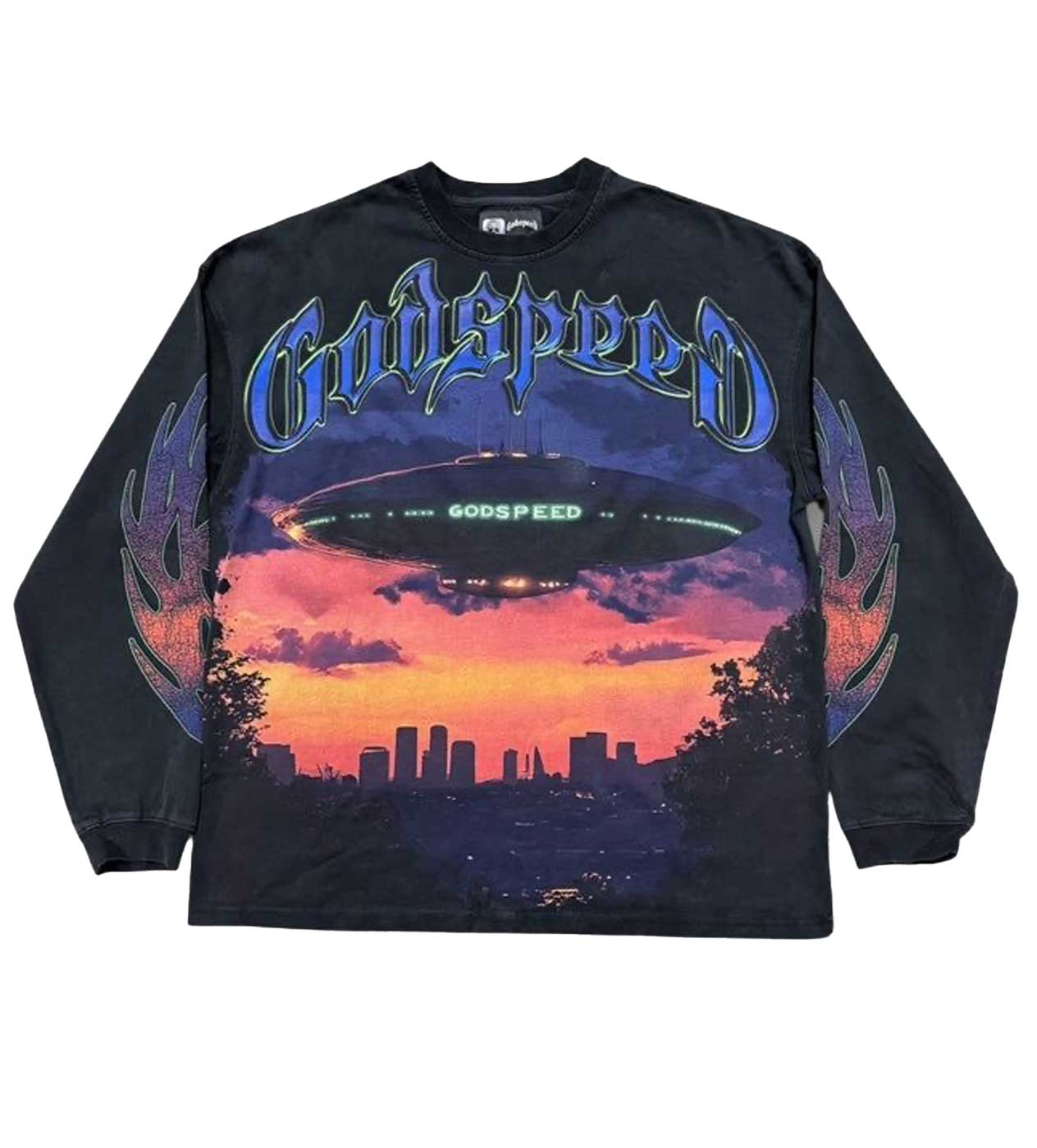 Godspeed Hoodie Unisex Fit Washed