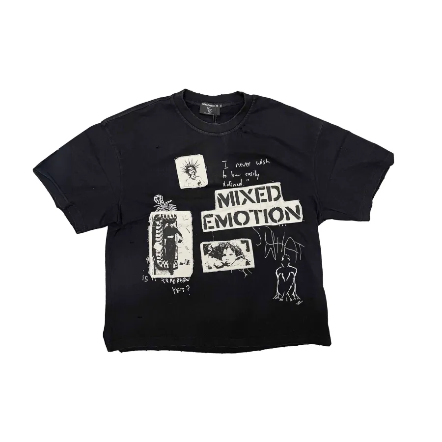 Mixed Emotion Classic 100%Cotton Tee T-Shirt Unisex