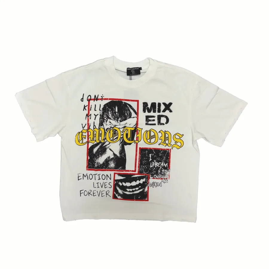 Mixed Emotion Classic 100%Cotton Tee T-Shirt Unisex