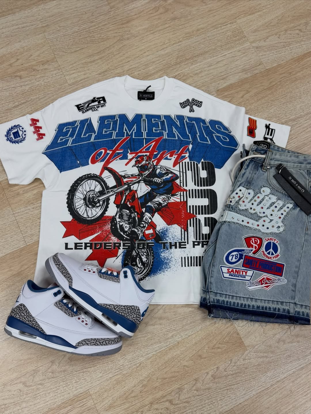 Mixed Emotion Classic T-Shirt And Shorts Set Unisex