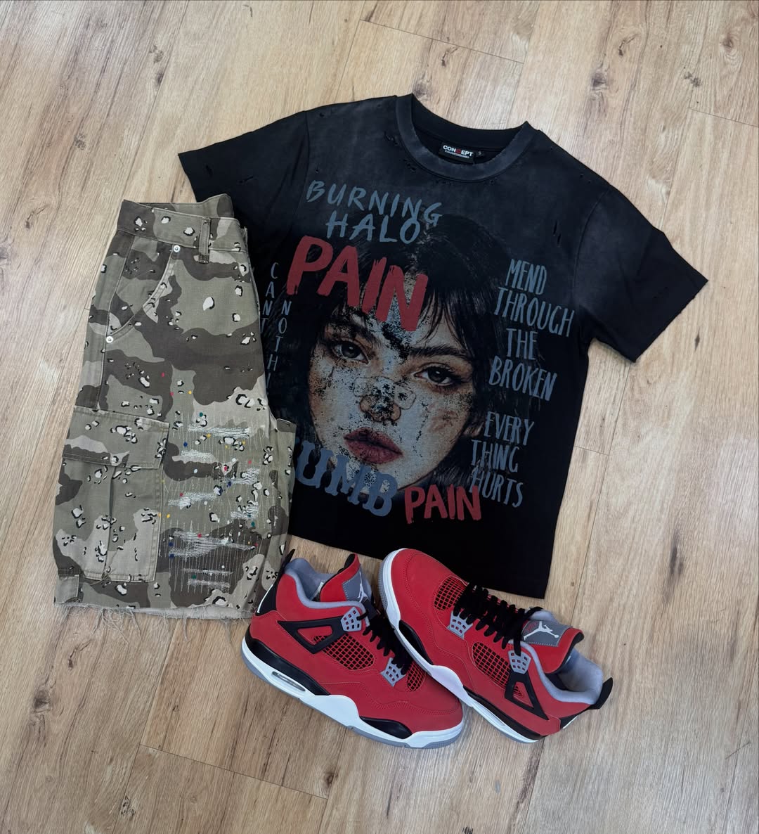 Mixed Emotion Classic T-shirt And Shorts Set Unisex