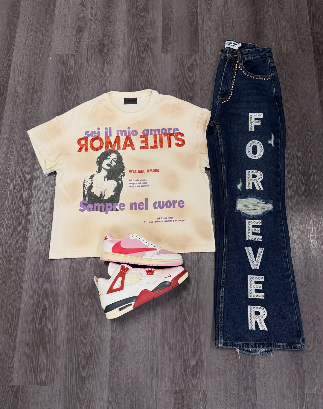 Mixed Emotion Classic T-Shirt And Pants Set Unisex