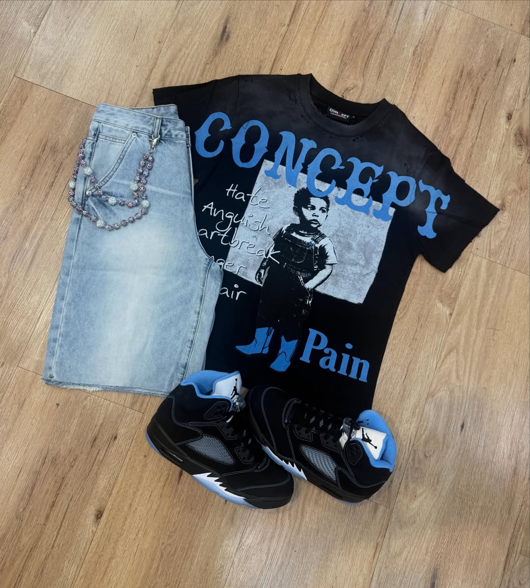 Mixed Emotion Classic T-shirt And Shorts Set Unisex
